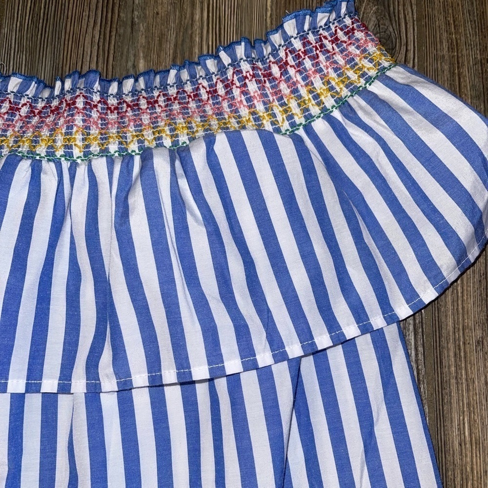 Primark Off Shoulder Smocked Ruffle Top - Picture 4 of 6